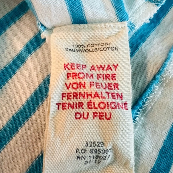 Mini Boden Blue and White Striped Flamingo Dress Size 11-12Y - Picture 6 of 9